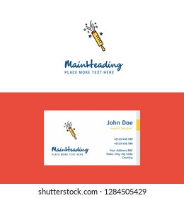 Flat POP  Logo and Visiting Card Template. Busienss Concept Logo Design