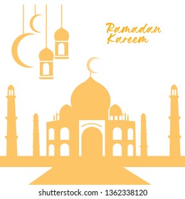 flat poster for ramadan 