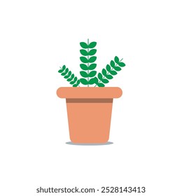 flat Potted flower growth cycle. Stages of growing beautiful indoor flowering plant. Care and watering. Gardening or farming. Design element for infographics. Cartoon modern flat vector illustration