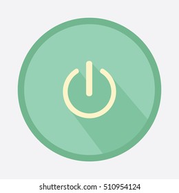 Flat Power icon vector