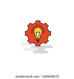 Flat Power setting Icon. Vector