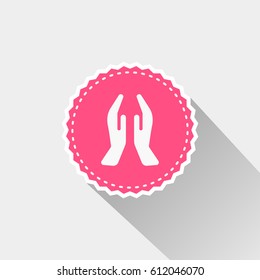 flat pray icon 