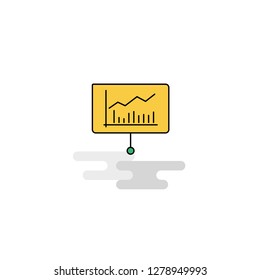 Flat Presentation  Icon. Vector