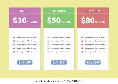 flat price list design template