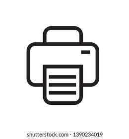 flat printer icon symbol sign, vector, eps 10