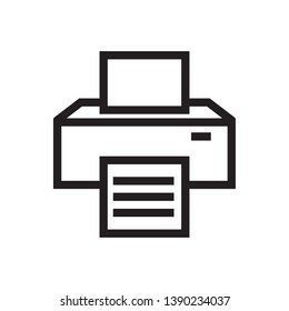 flat printer icon symbol sign, vector, eps 10