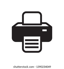 flat printer icon symbol sign, vector, eps 10
