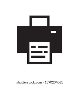 flat printer icon symbol sign, vector, eps 10