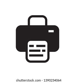 flat printer icon symbol sign, vector, eps 10