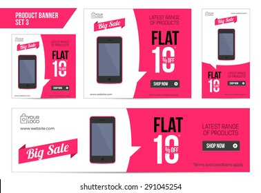 Flat Product Sale Mobile Banner 10 Off