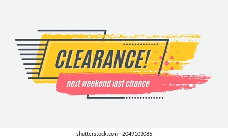 Flat promotion original banner, sales background, price tag. Vector illustration set
