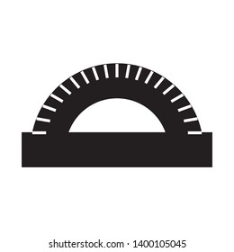 flat protractor icon symbol sign,black vector, eps 10