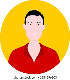flat protrait for website design. 