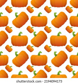 Flat pumpkin, gradient, pattern autumn harvest