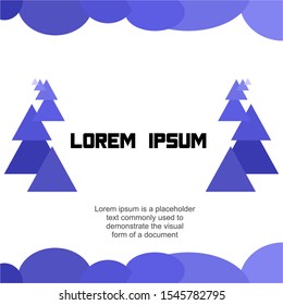Flat purple and black triangle decorative vector template design