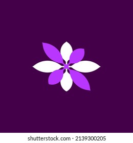 flat purple floral simple for business woman