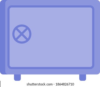 Icono Ilustrado de concepto de seguridad púrpura plana