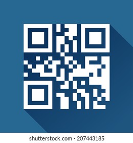 Flat QR code