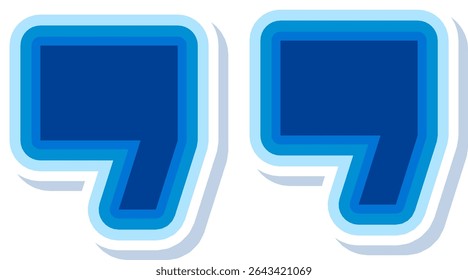 As Aspas Simples Marcam A Ilustração Moderna. Conceito de Elemento Moderno Isolado	