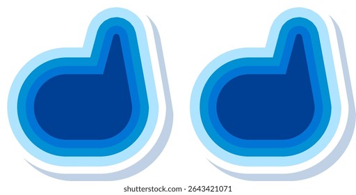 Flat Quotes Mark Modern Illustration. Modern Element Concept Isolated	