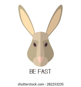 Flat rabbit head be fast