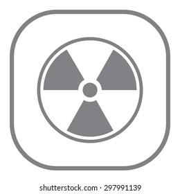 Flat radiation icon