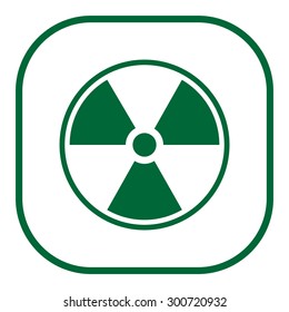 Flat radiation icon