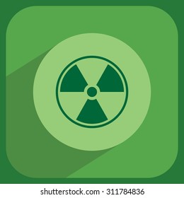 Flat radiation icon