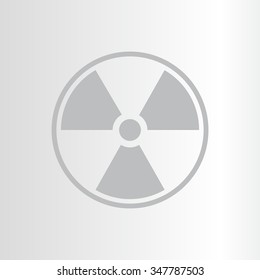 Flat radiation icon