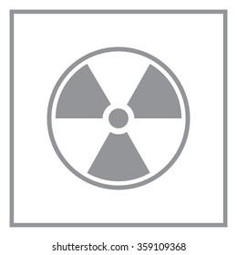 Flat radiation icon