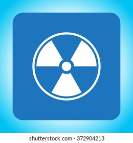 Flat radiation icon