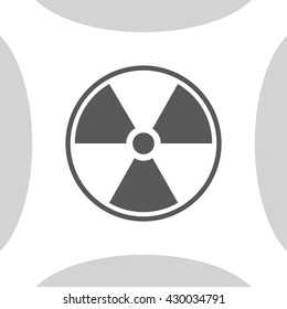 Flat radiation icon