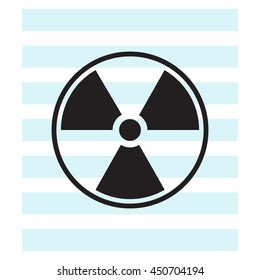 Flat radiation icon
