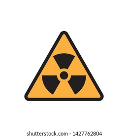flat radiation icon symbol sign, logo template, vector, eps 10