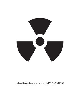 flat radiation icon symbol sign, logo template, vector, eps 10