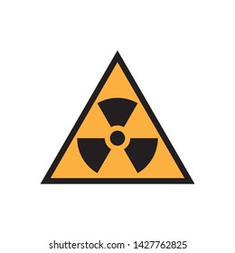 flat radiation icon symbol sign, logo template, vector, eps 10