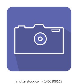 Flat radio icon vector on color background 