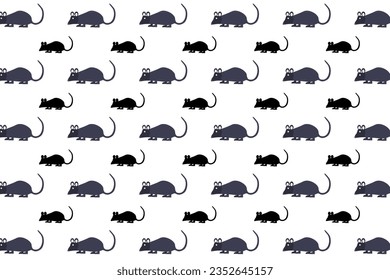 Flat Rat Animal Pattern Background, can be used for business designs, presentation designs or any suitable designs.