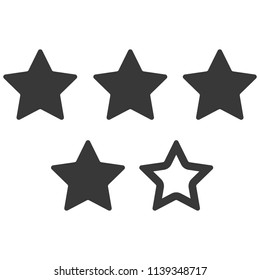 Flat Rating Icon