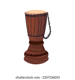 flat realistic drum over white