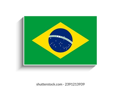 Icono de marca Rectangle plana en Brasil