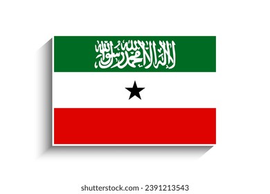 Flat Rectangle Somaliland Flag Icon
