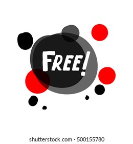 Flat red and black circle design big sale stickers. Vector illustrations for online shopping, product promotions, website and mobile website badges, ads, print material.