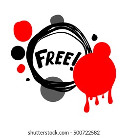 Flat red and black circle design big sale stickers. Vector illustrations for online shopping, product promotions, website and mobile website badges, ads, print material.