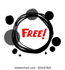 Flat red and black circle design big sale stickers. Vector illustrations for online shopping, product promotions, website and mobile website badges, ads, print material.