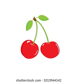 Flat red cherry