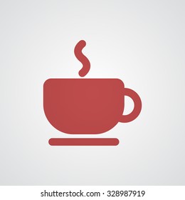 Flat red Coffee icon 