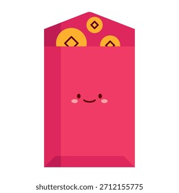 Flat Red Envelope Lunar Icon
