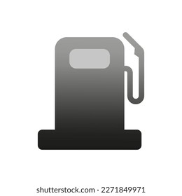 Icono de reabastecimiento plano. Estación de gasolina de reabastecimiento de combustible para coches fósiles. Ilustración vectorial.