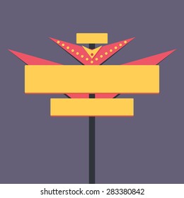 Flat retro Banner
